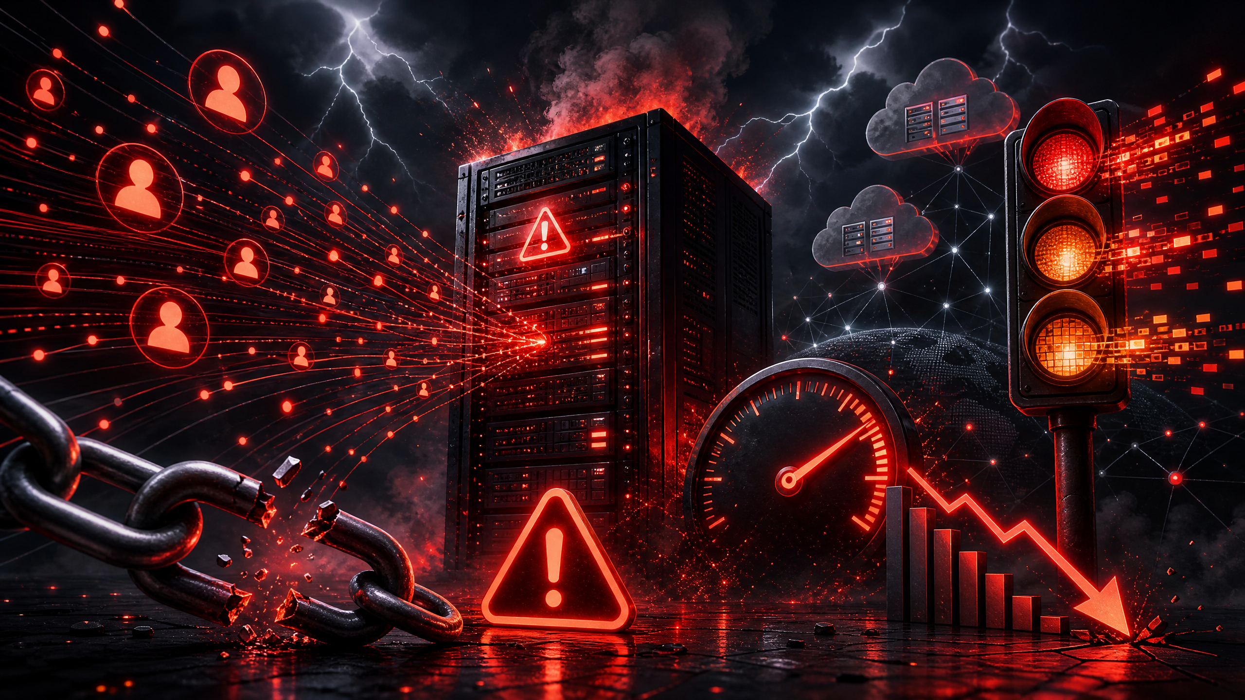 Server overload akibat traffic website yang melonjak tiba-tiba